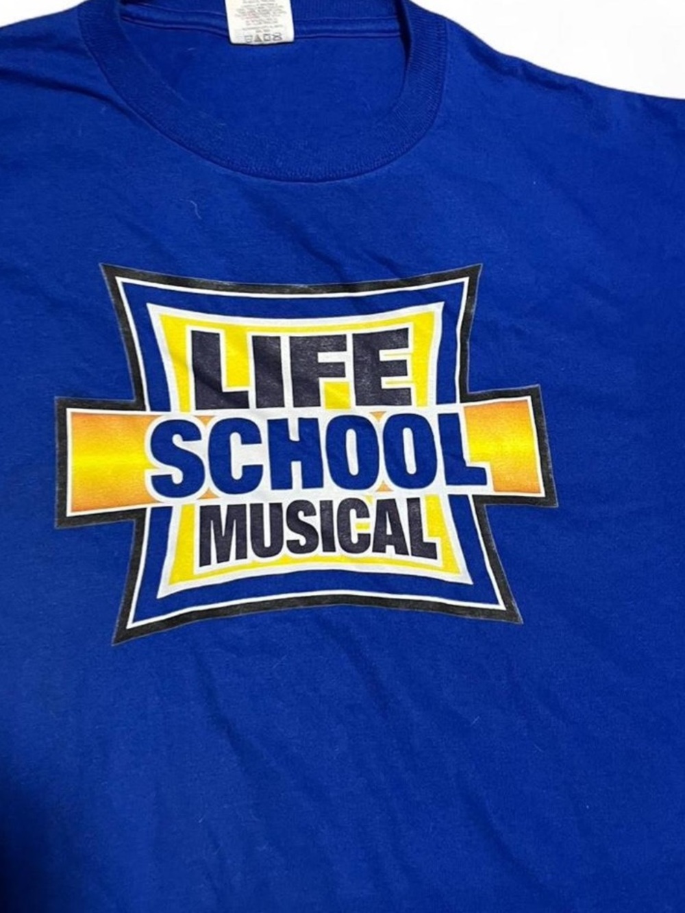 Jerzees Royal Blue Graphic 'Life School Musical' Tee - Picture 2 of 3